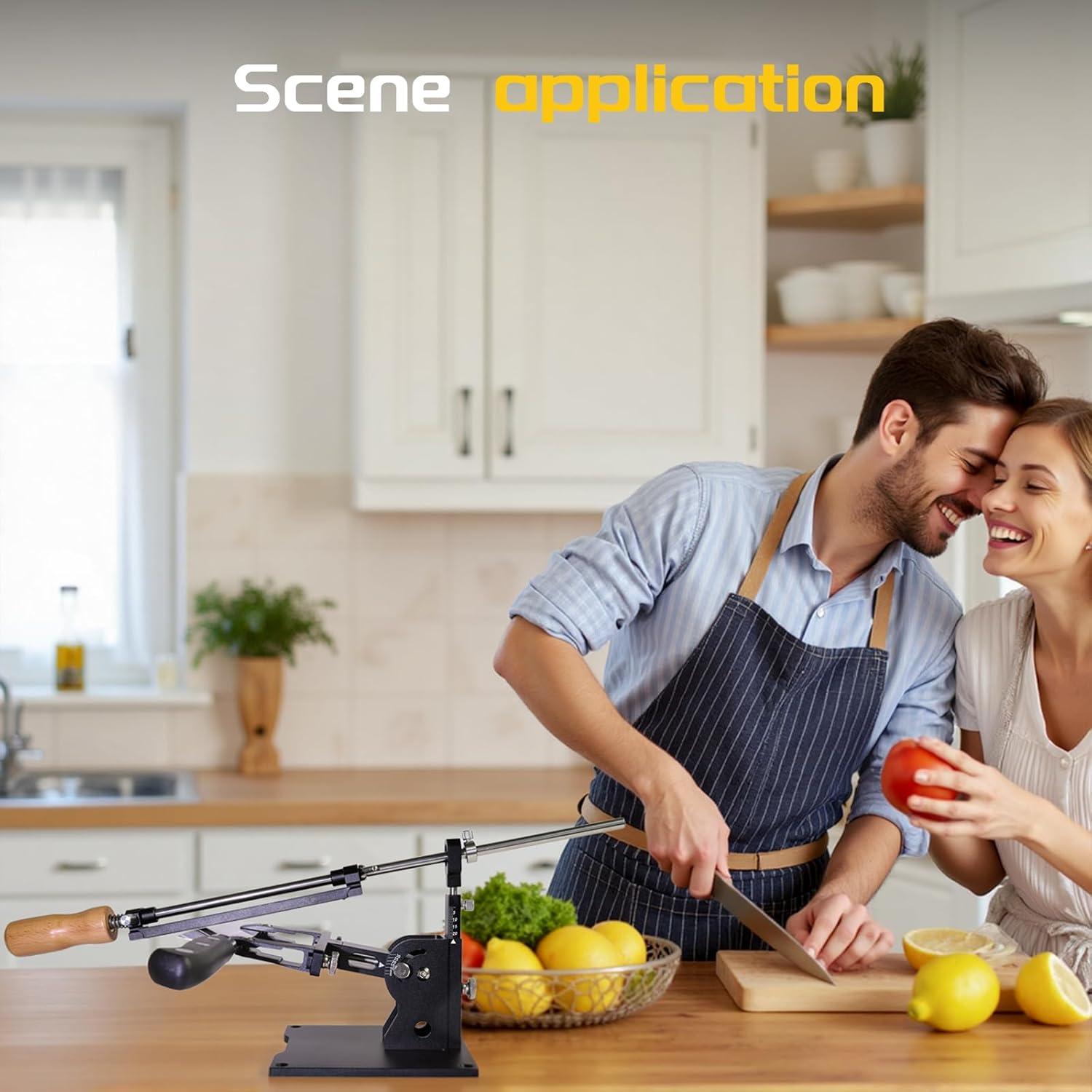 Kit de Afilado de Cuchillos PMMJ con Piedras de Diamante 320-2000