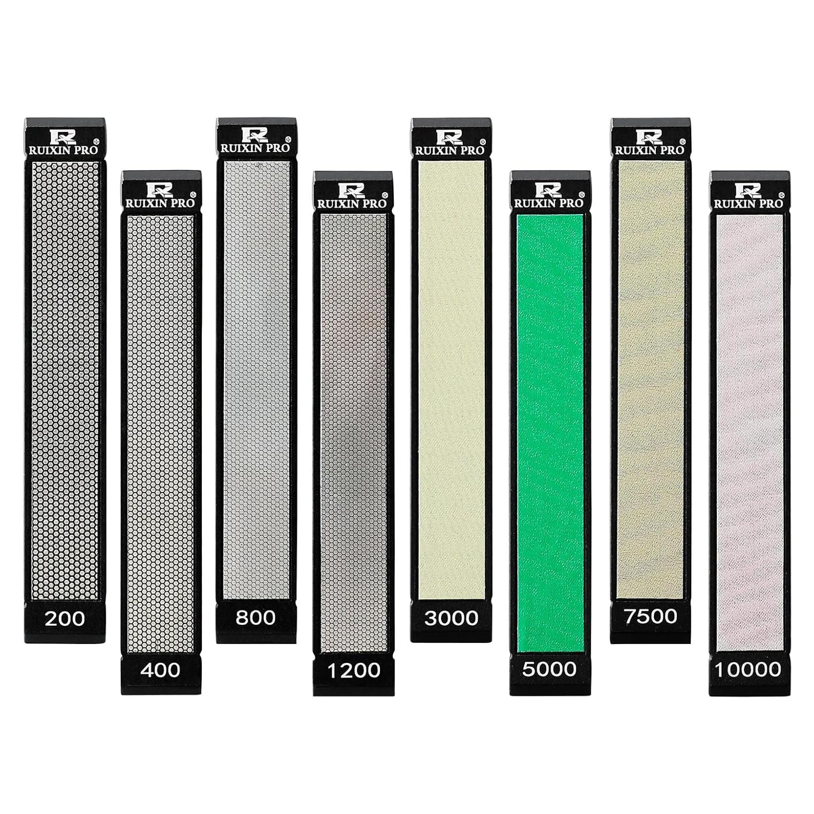 Conjunto de Piedras de Afilar de Diamante MOVIRON 8 Pcs 200-10000 Grano