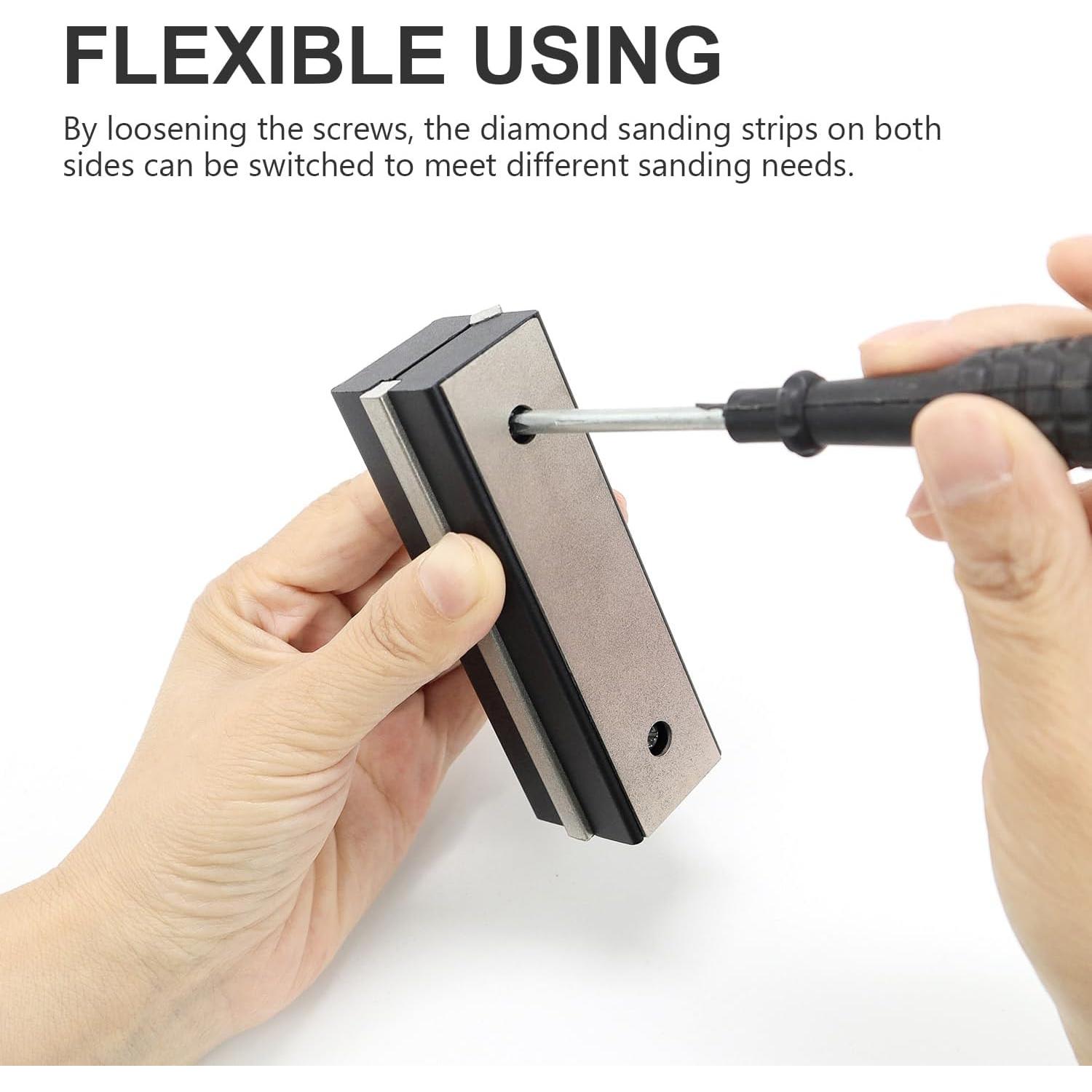 Piedra de Afilado de Diamante 4 Lados BLSGBUIDING 10.16 cm