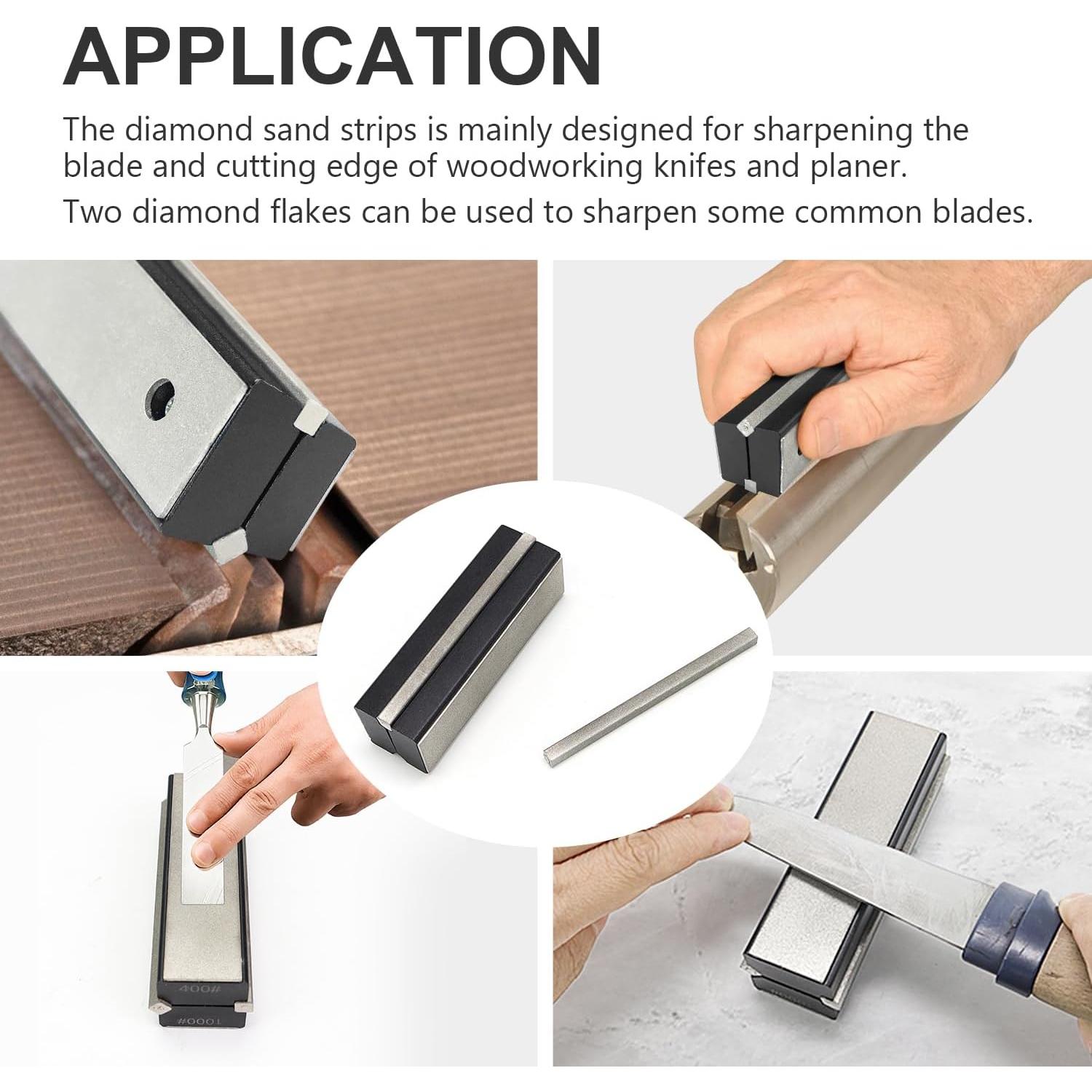 Piedra de Afilado de Diamante 4 Lados BLSGBUIDING 10.16 cm