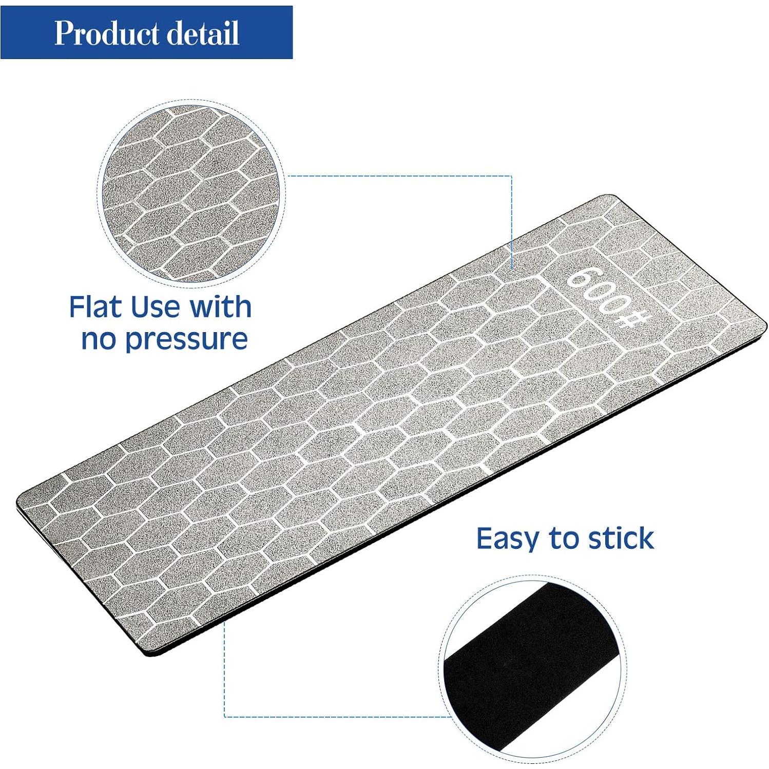 Piedra de Afilar de Diamante Honoson 4 Piezas 15x6.3cm 400/600/1000/1200 Grit