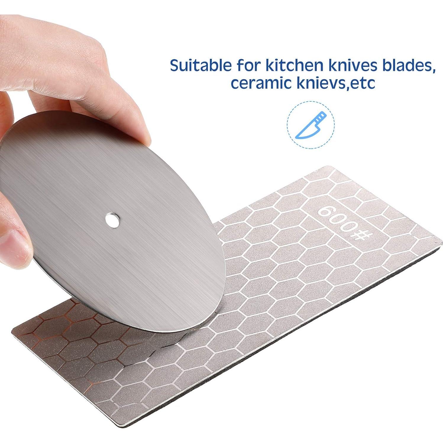 Piedra de Afilar de Diamante Honoson 4 Piezas 15x6.3cm 400/600/1000/1200 Grit