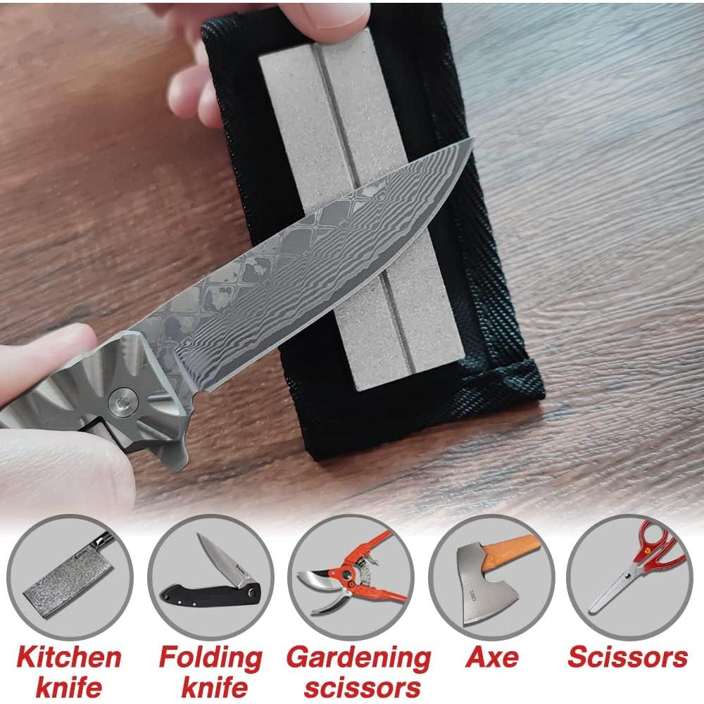 Kit de Afilado Cool Hand Doble Cara 320/800 - 2 Piezas con Funda