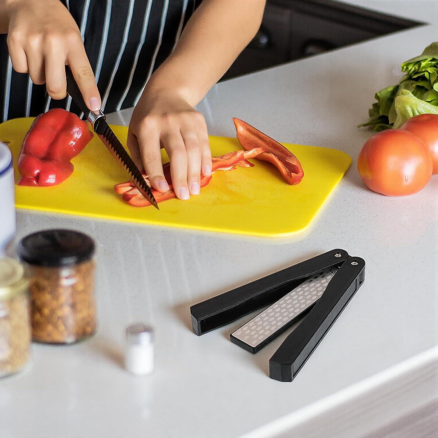 Afilador de Cuchillos Plegable Gtziqa Doble Cara 400/600 Granos