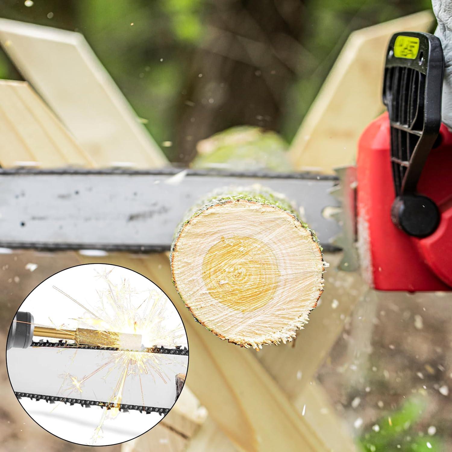 12 Puntas de Afilador de Motosierra Diamante Piriuuo 4.8mm