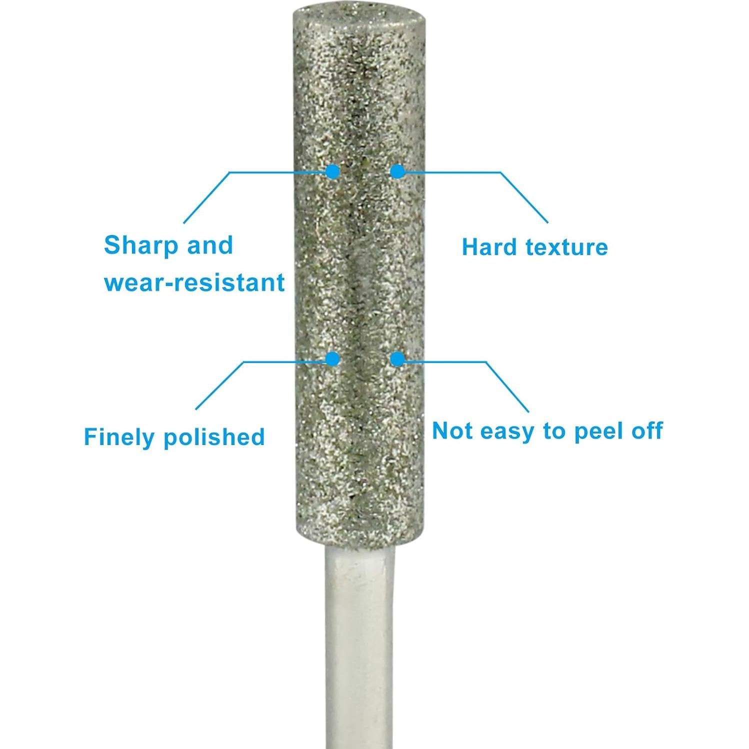 Paquete de 8 Afila Cadenas Rierdge 5.5mm Diamante Plata