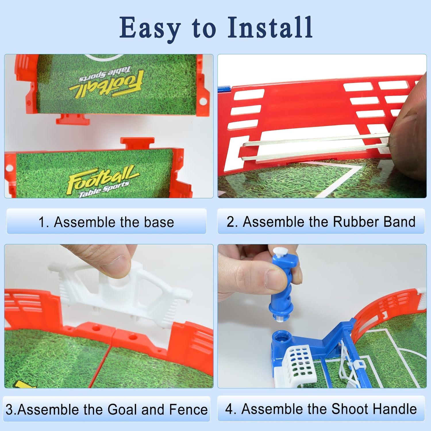 Futbolín de Mesa IELECMG 37.8x17.5 cm para 2 Jugadores