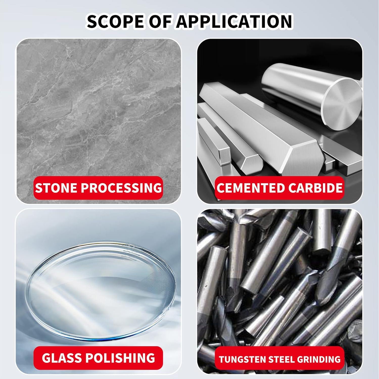 Rueda de Afilar de Diamante Plana Baiwen 78mm Grano 150