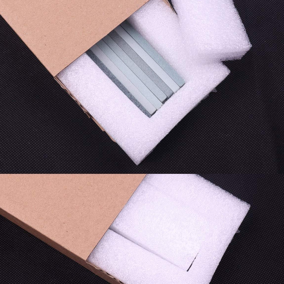 Juego de piedras de afilar ATOPLEE 7 piezas grano 80 a 1000