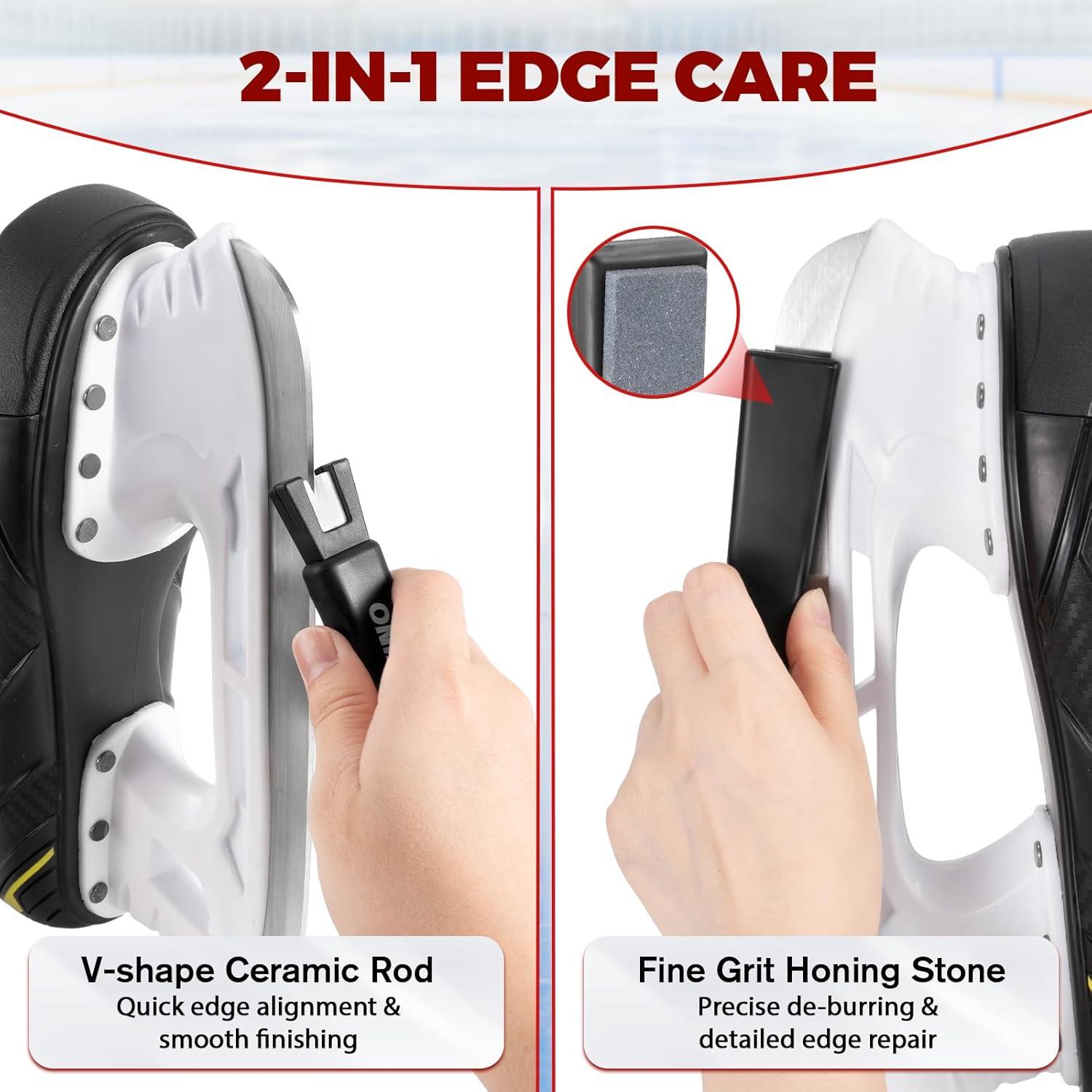 Afilador de Patines de Hielo Canvino - 2 Piezas, Cerámica