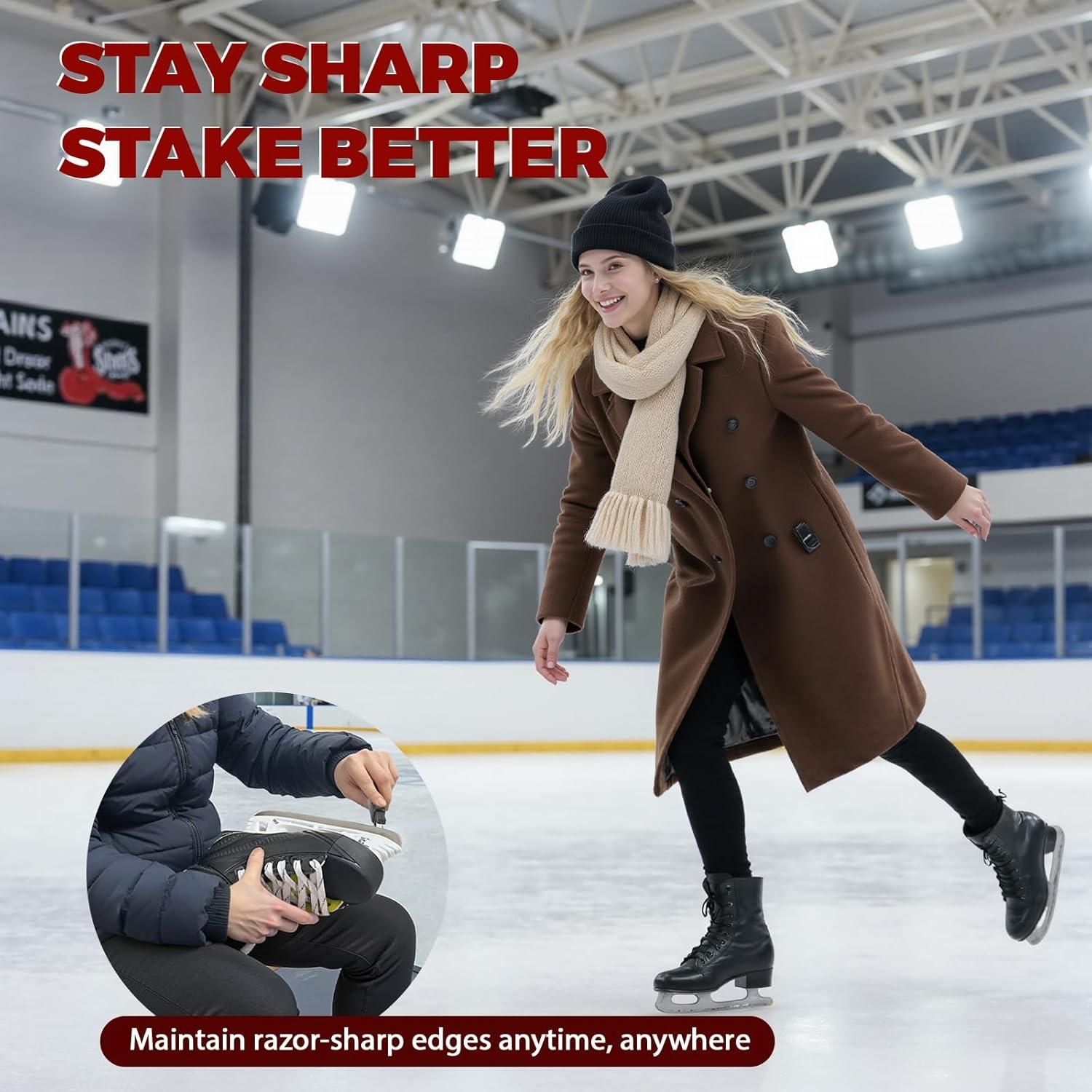 Afilador de Patines de Hielo Canvino - 2 Piezas, Cerámica