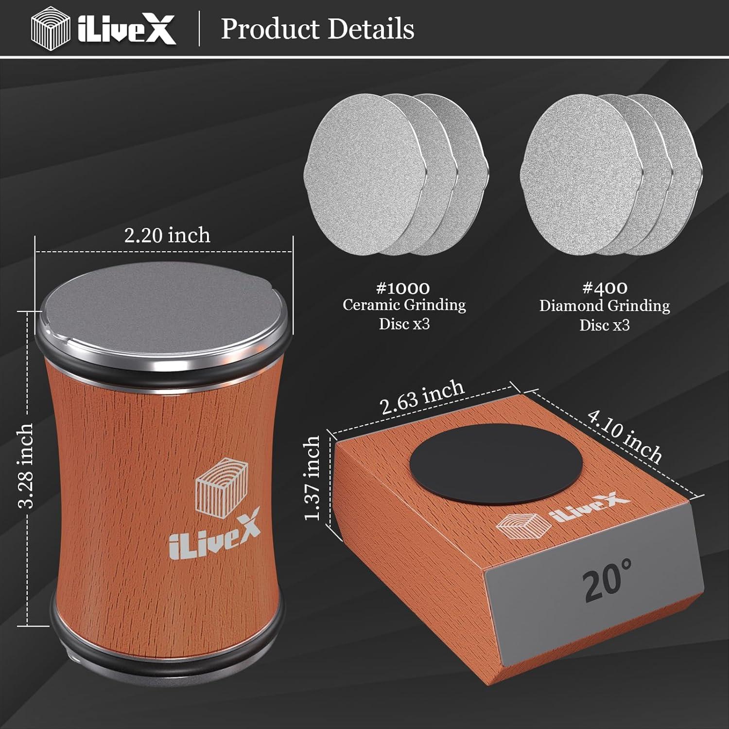 Afilador de Cuchillos Rodante con Discos de Diamante y Cerámica