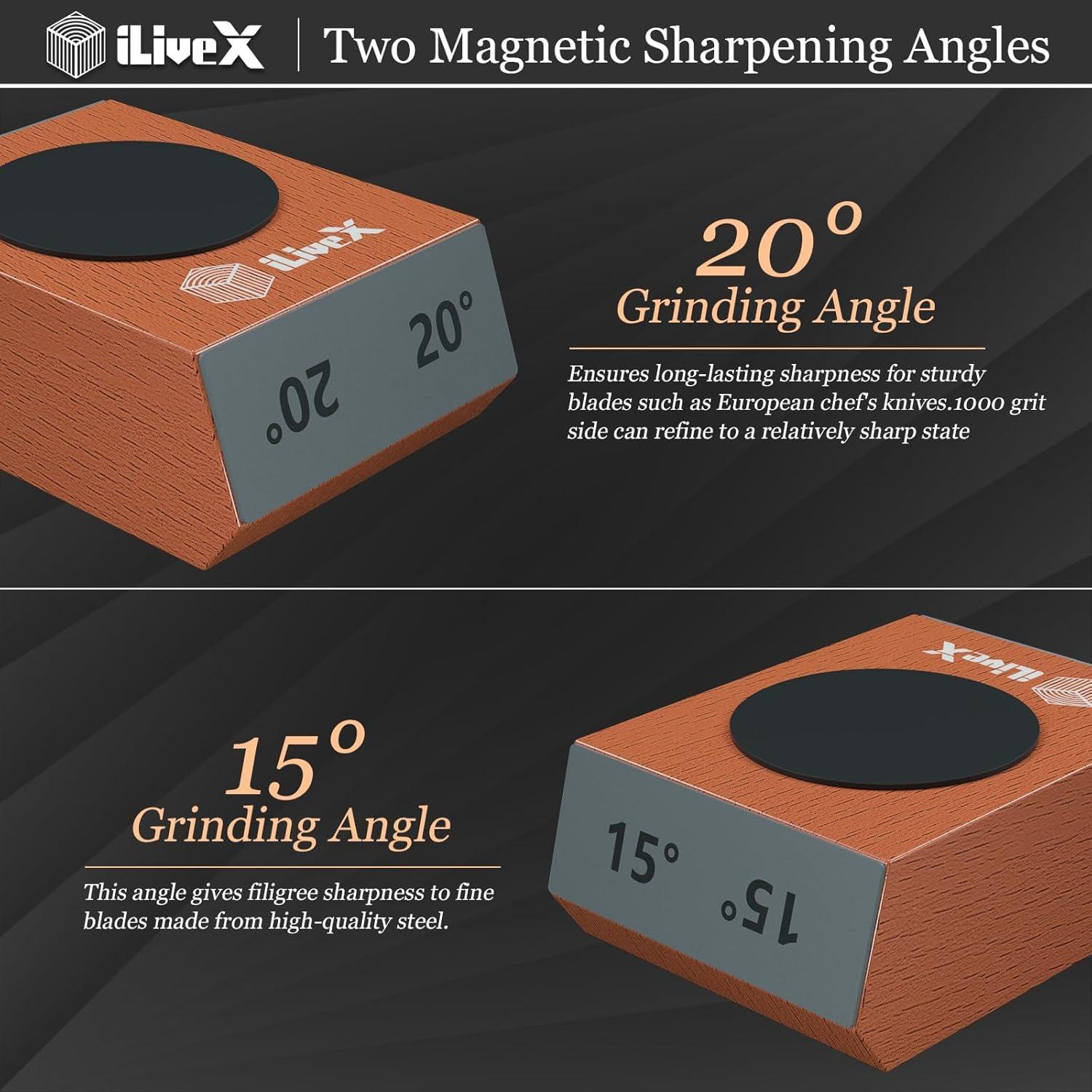 Afilador de Cuchillos Rodante con Discos de Diamante y Cerámica