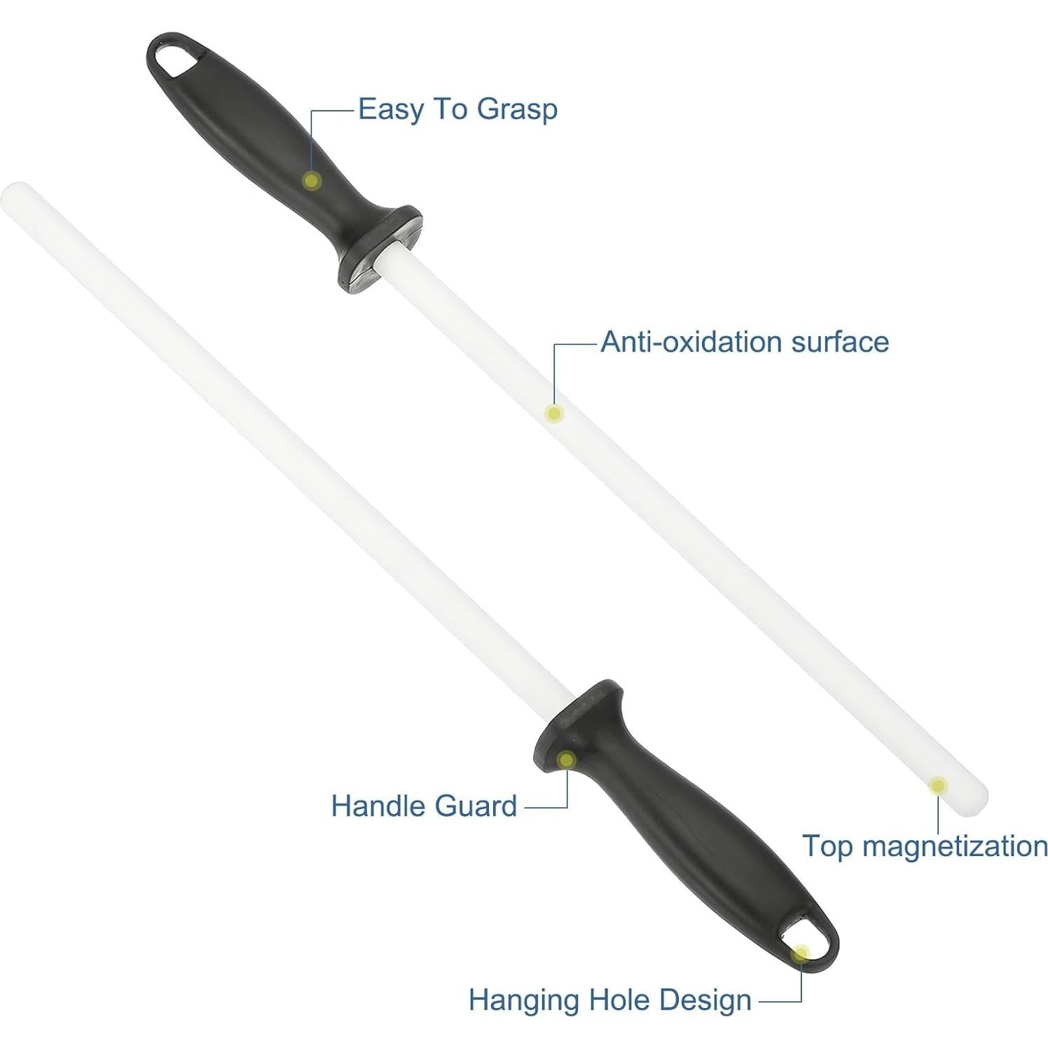 Afilador de Cuchillos Cerámico uxcell 30.48 cm Alta Dureza