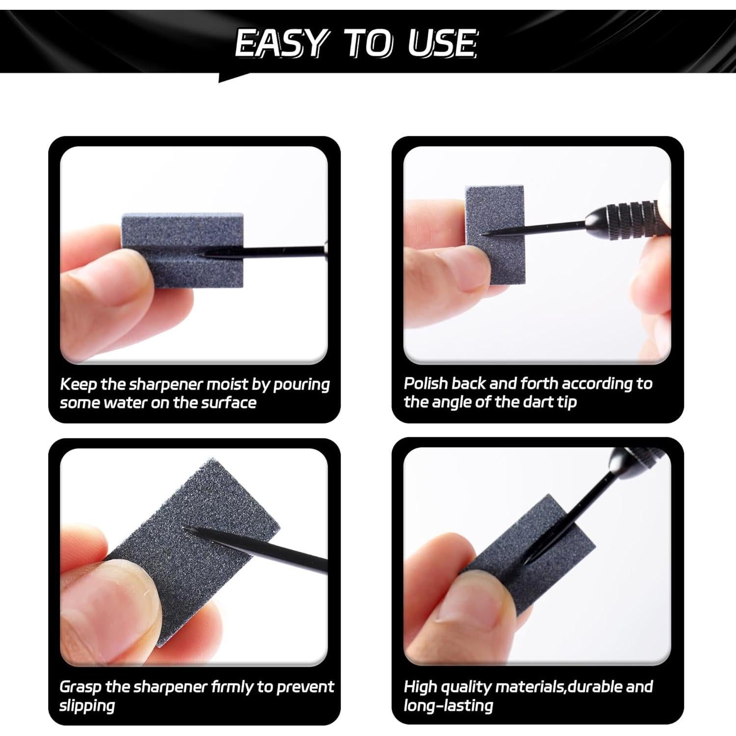 Afilador de Dardos CyeeLife V-Afilado 4 Piezas Accesorios