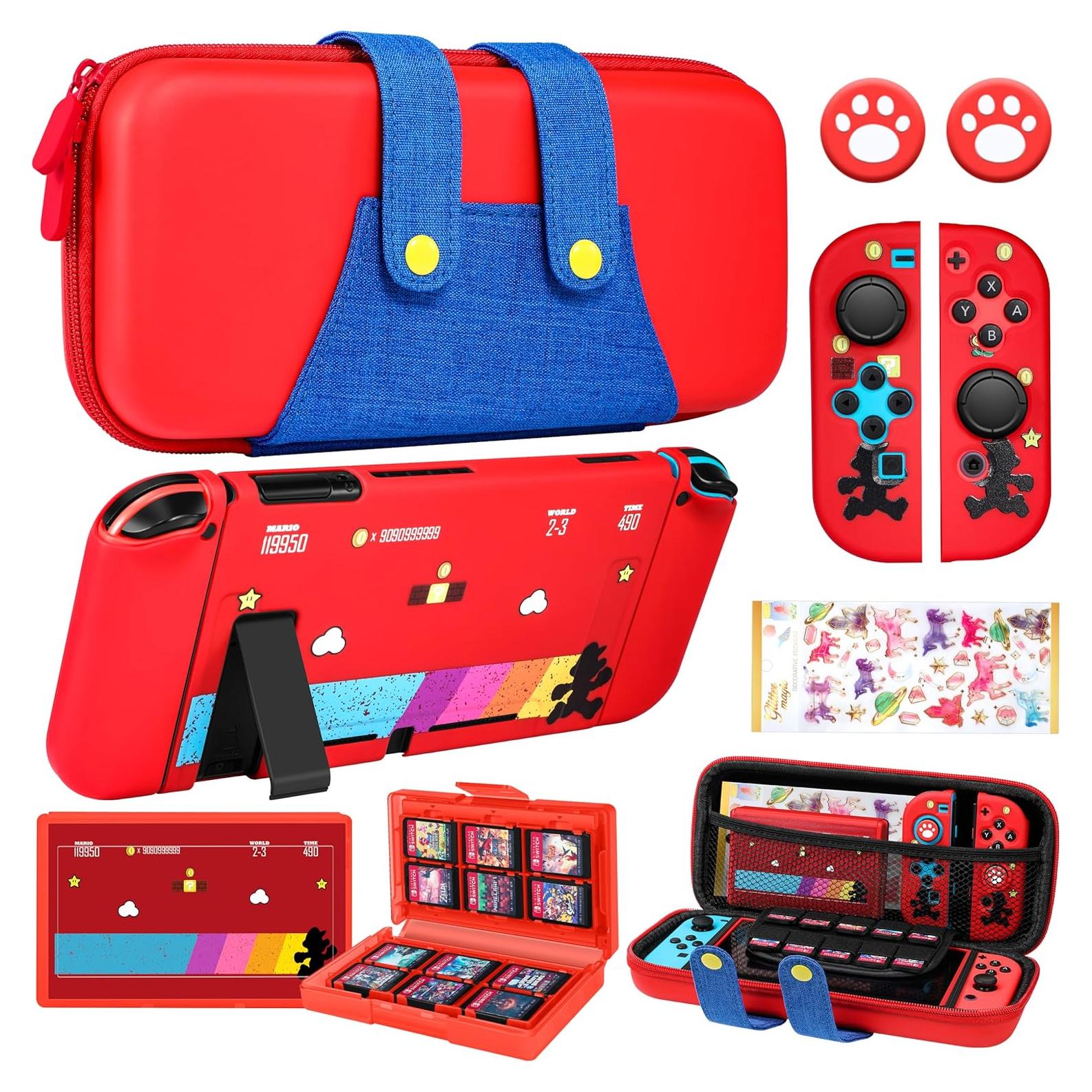 Funda 8 en 1 Gurgitat para Nintendo Switch con Accesorios