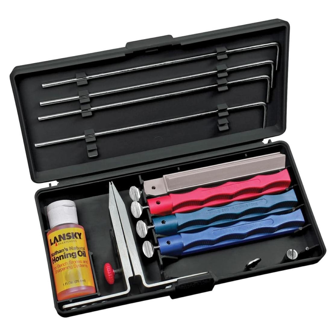 Herramienta de Afilado Lansky LKUNV Sistema Universal 4 Piedras
