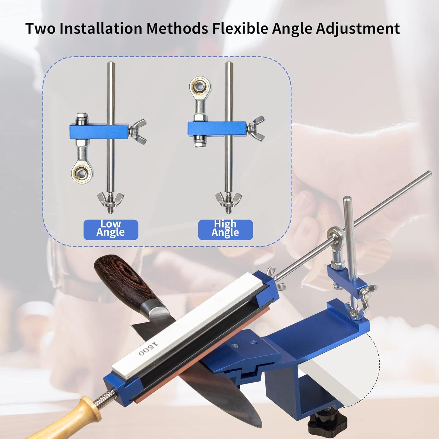 Kit de Afilado de Cuchillos CWOVRS con 9 Piedras y Cuero