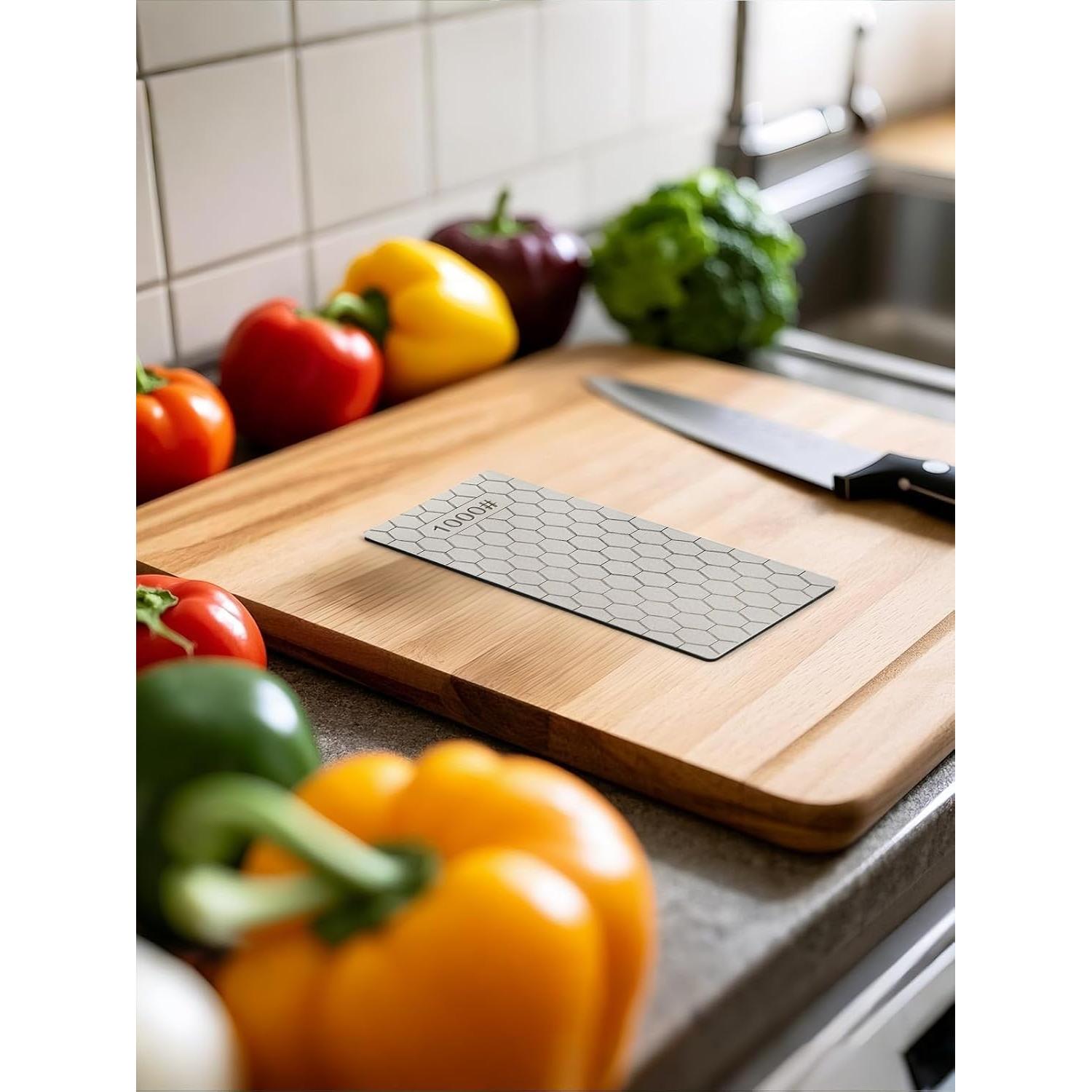 Kit de 5 Piedras de Afilar de Diamante Kalolary 400-1200 Grano