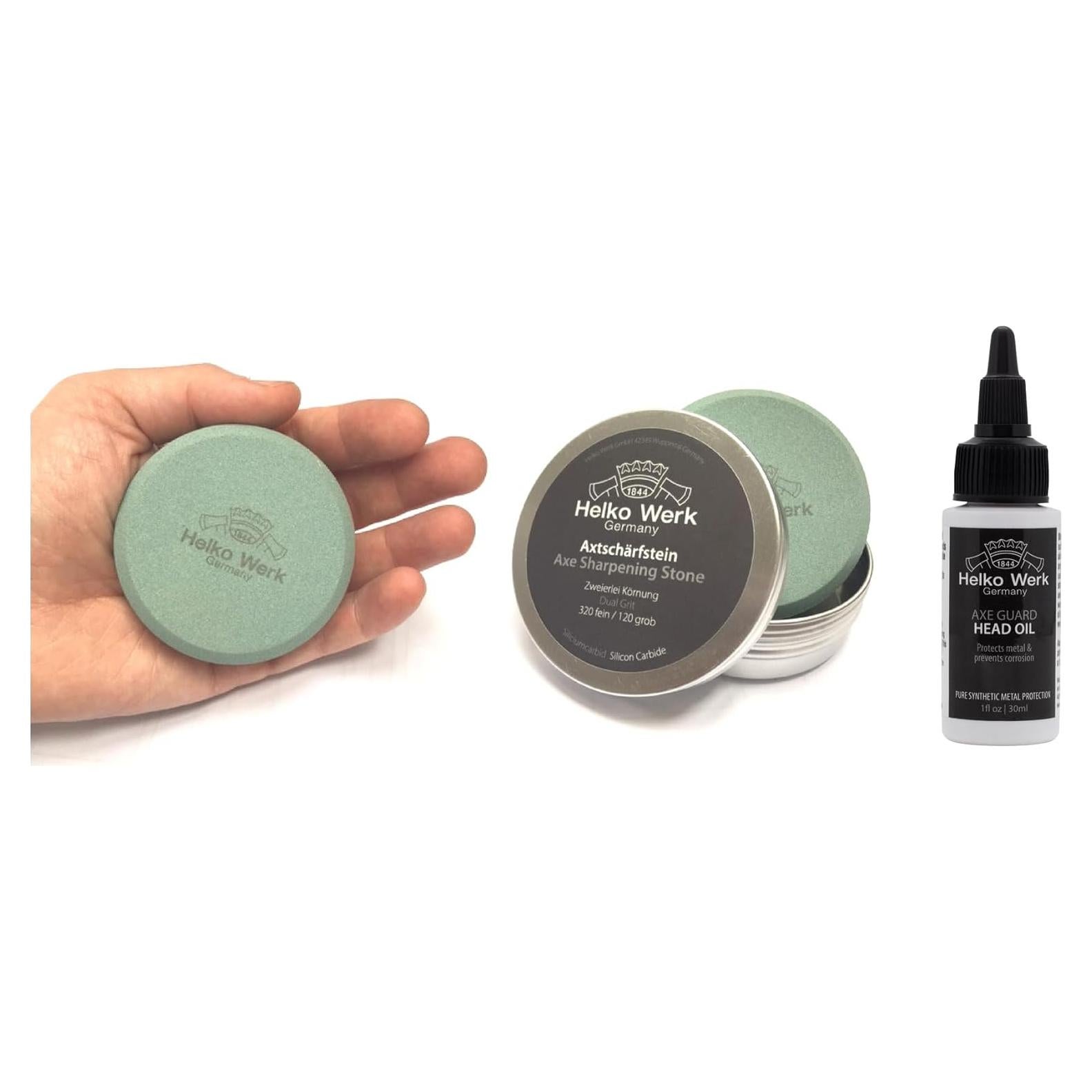 Piedra de afilar Helko Werk 120/320 grano - Afilador de hachas