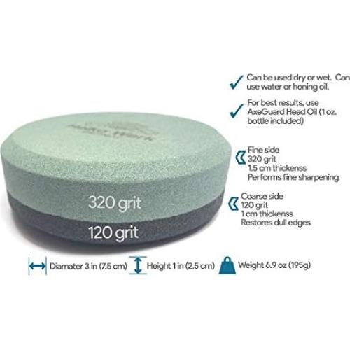 Piedra de afilar Helko Werk 120/320 grano - Afilador de hachas