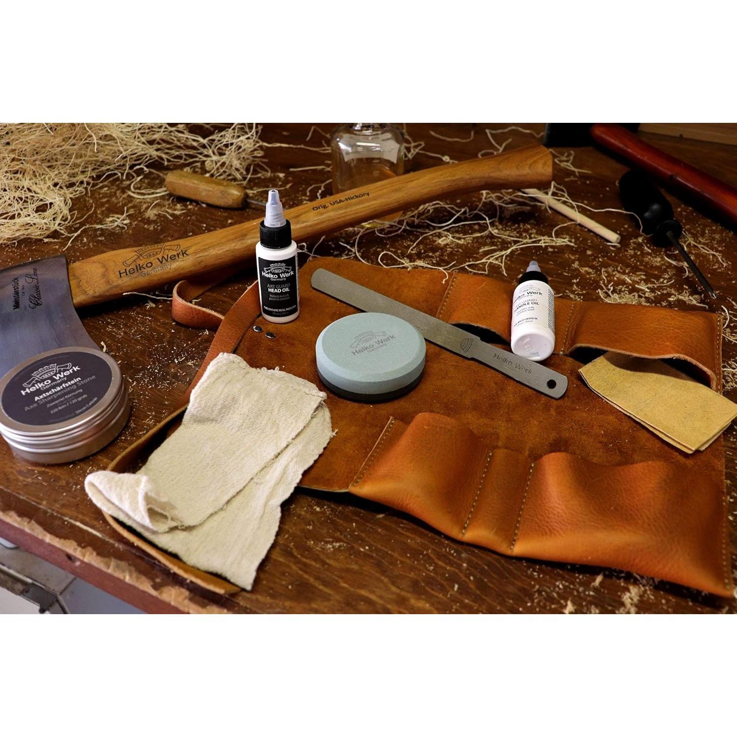 Piedra de afilar Helko Werk 120/320 grano - Afilador de hachas