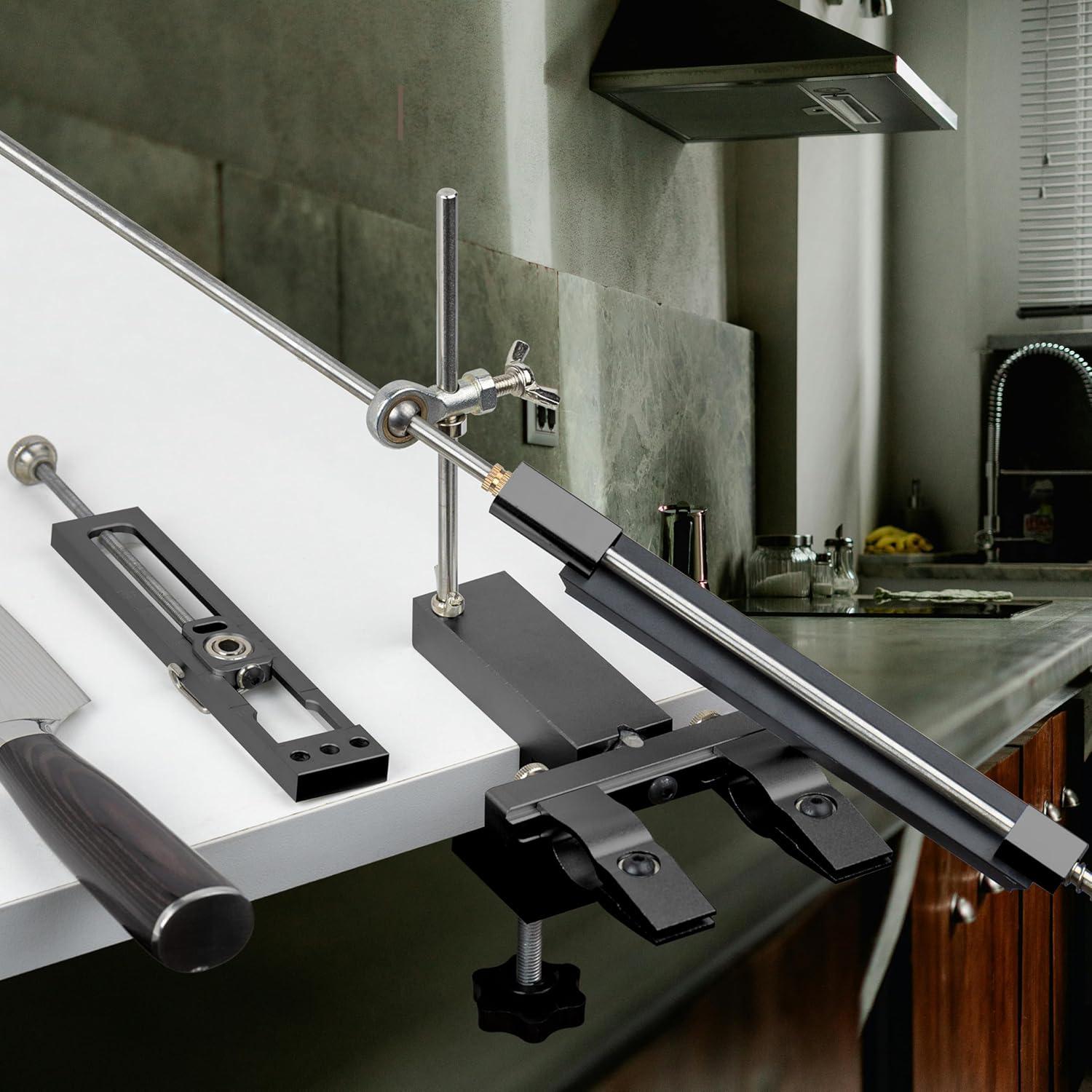 Kit de Afilado de Cuchillos CWOVRS con 9 Piedras y Abrazadera