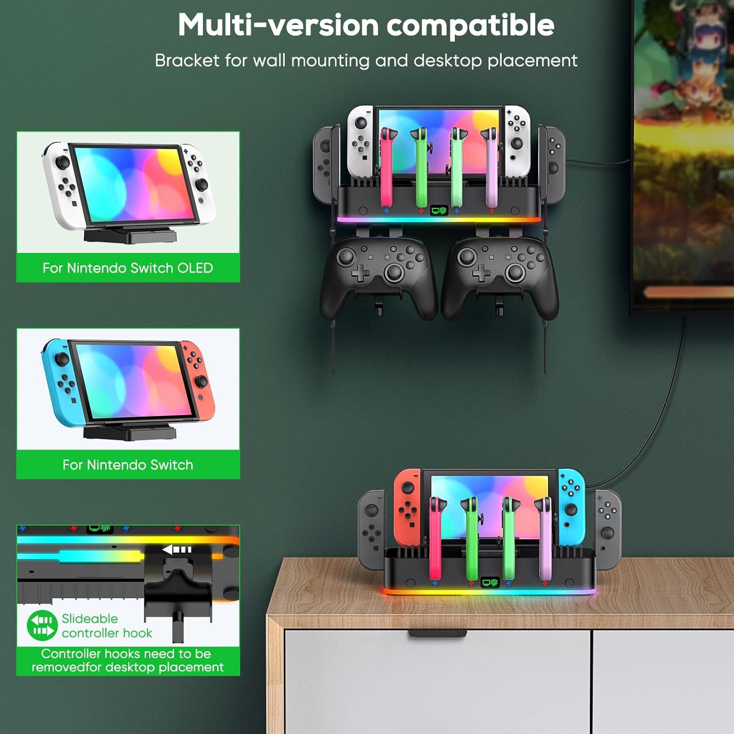 Estación de Acoplamiento Klipdasse para Nintendo Switch OLED