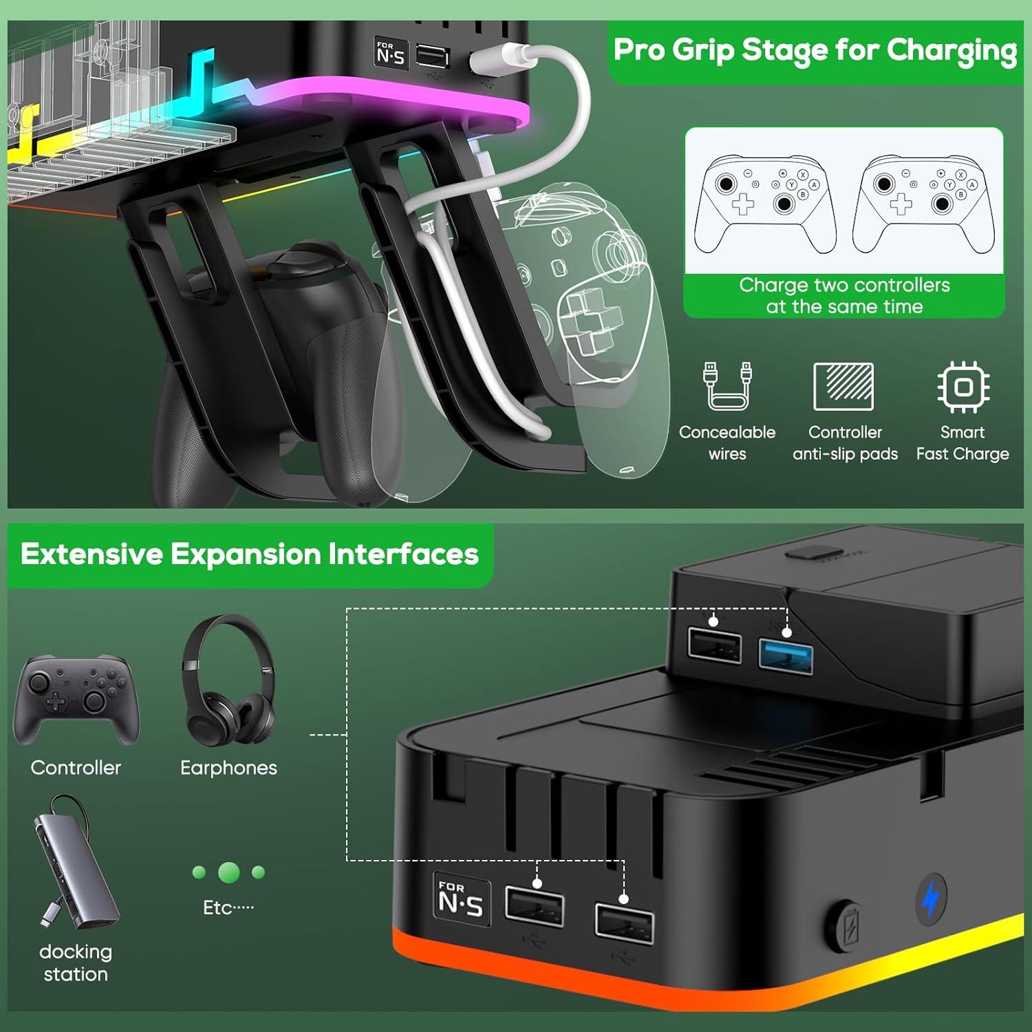 Estación de Acoplamiento Klipdasse para Nintendo Switch OLED