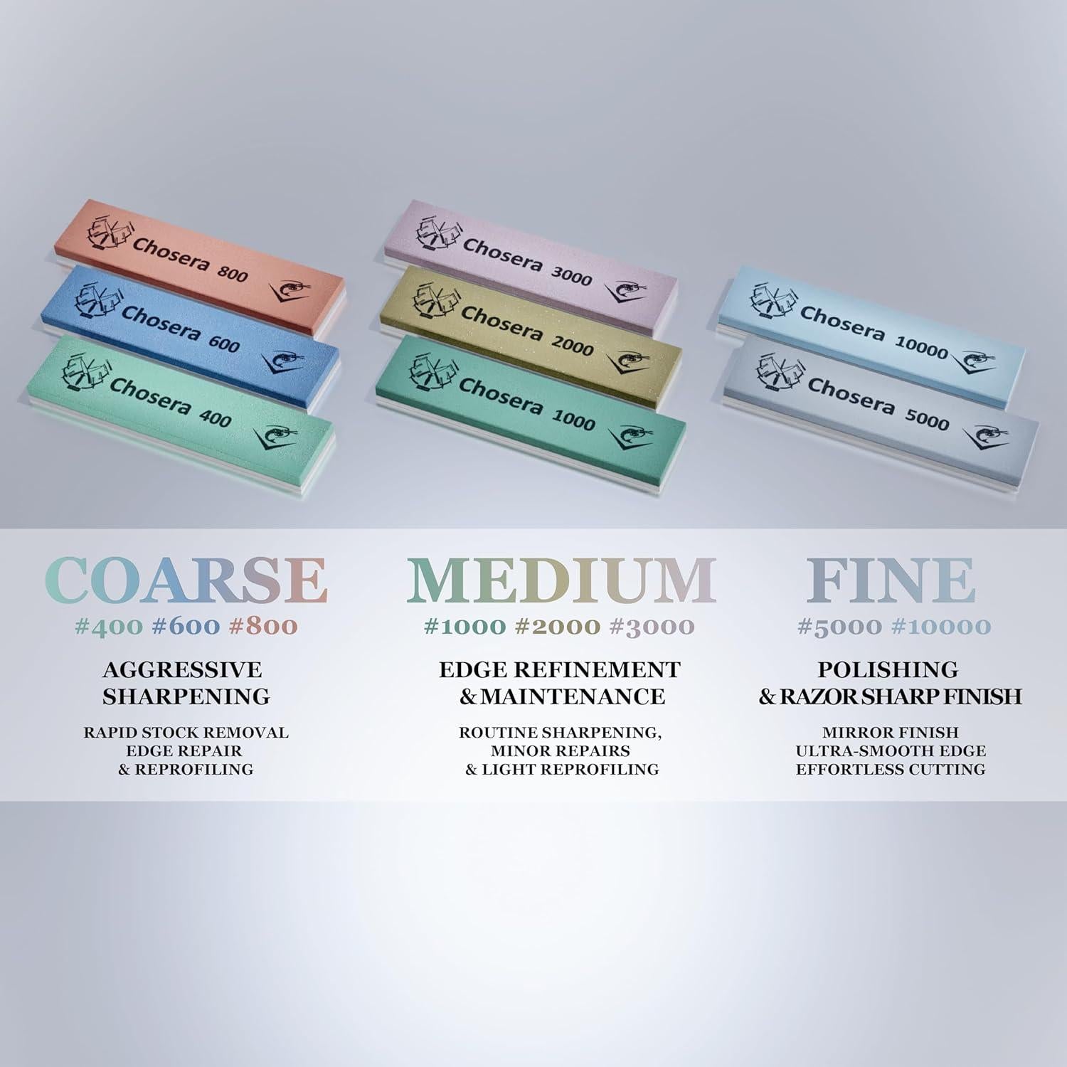 Piedra de Afilado Naniwa Chosera 3000 Grano 10x2.5x0.6 cm