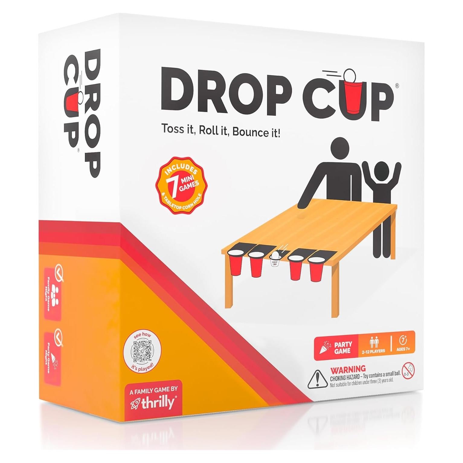 Juego de Mesa Thrilly Drop Cup - Diversión Familiar y Fiestas