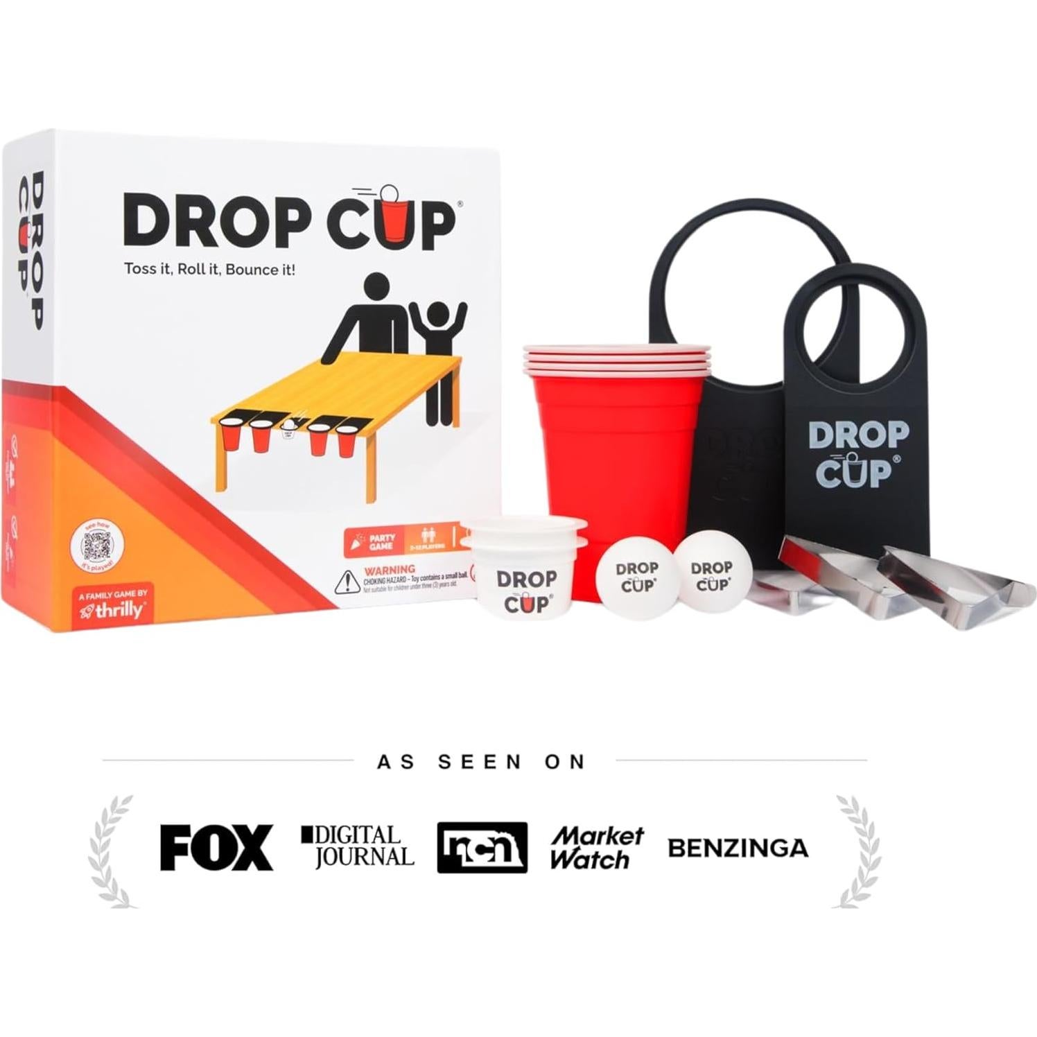 Juego de Mesa Thrilly Drop Cup - Diversión Familiar y Fiestas