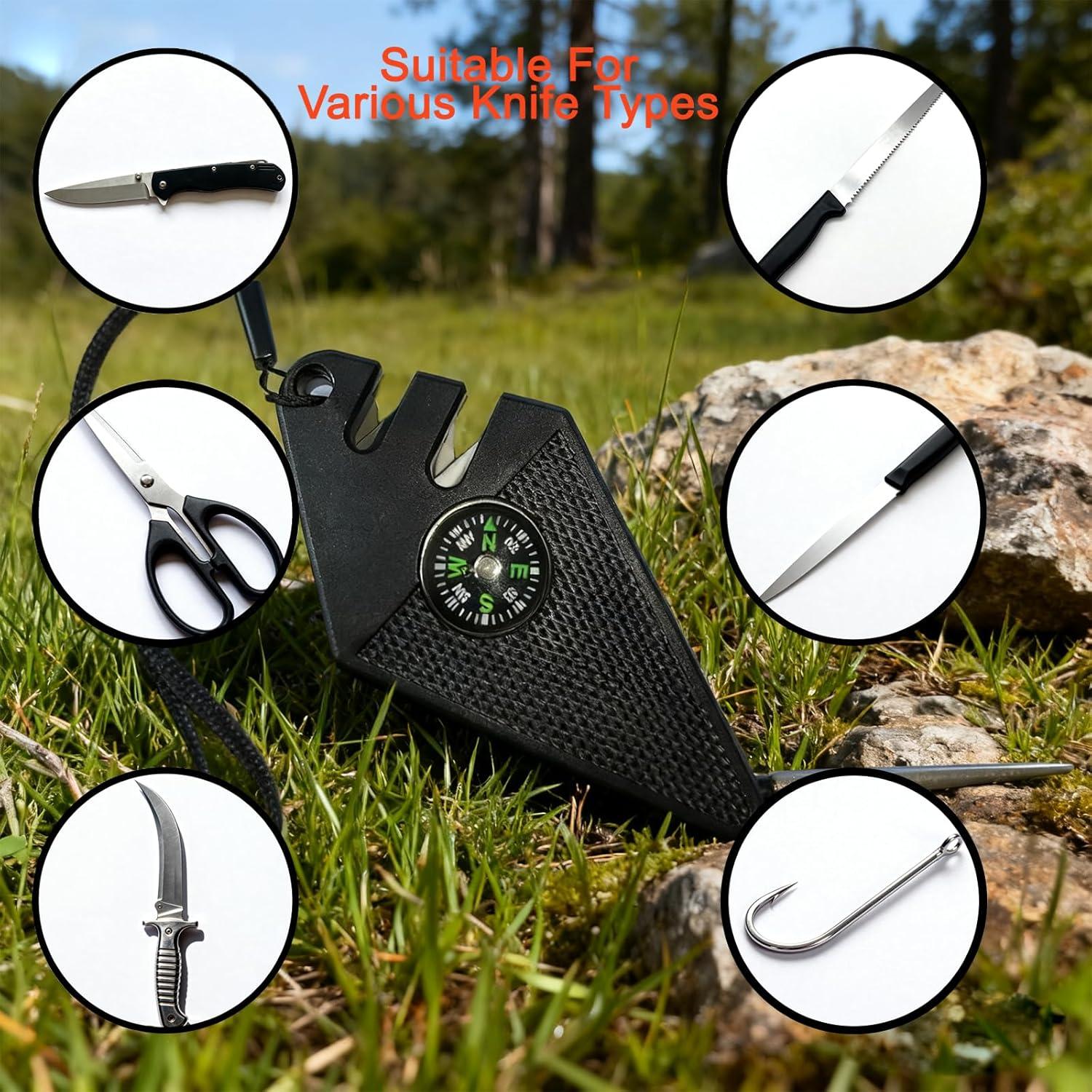 Afilador de Cuchillos de Caza Wloedor 6-en-1 Compacto