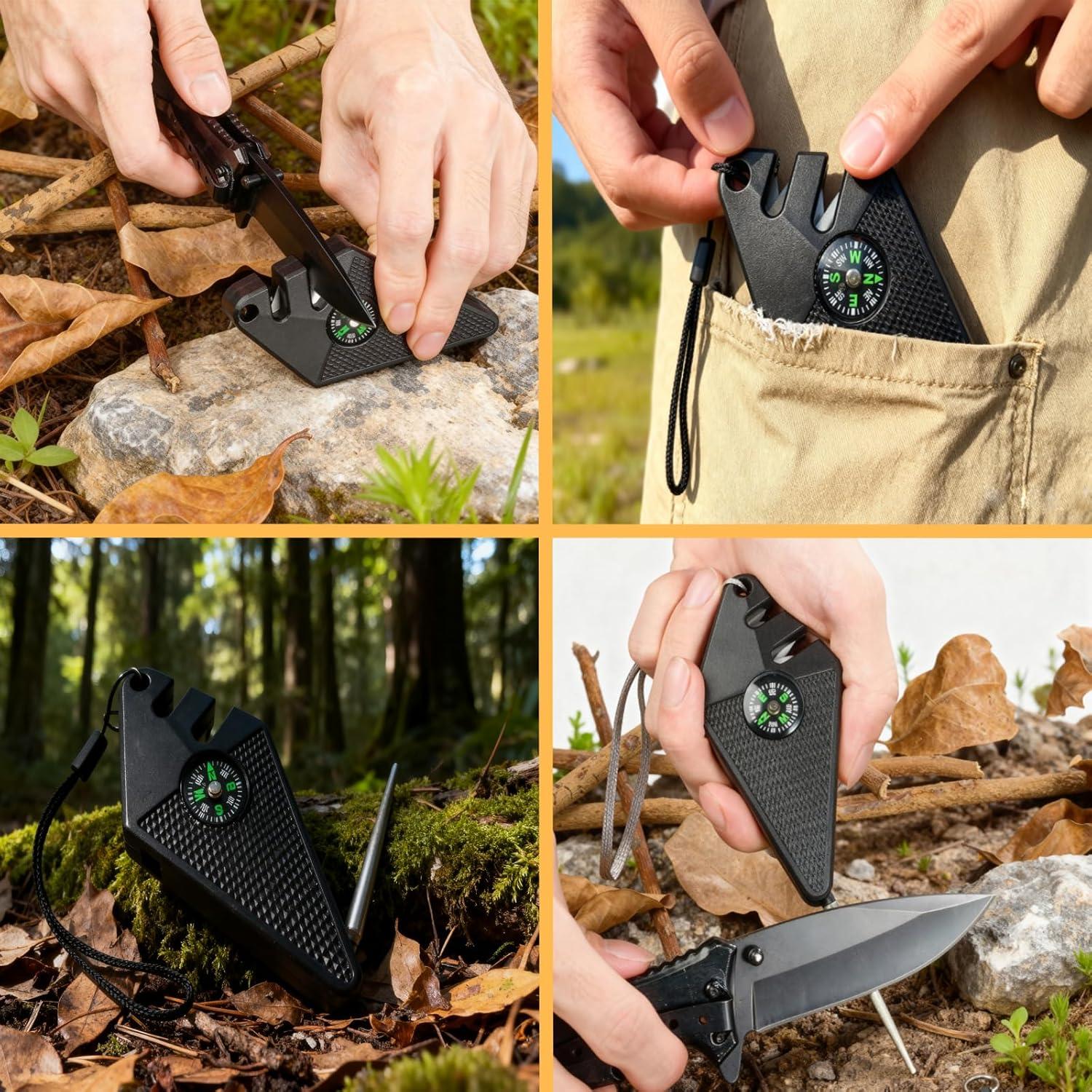 Afilador de Cuchillos de Caza Wloedor 6-en-1 Compacto