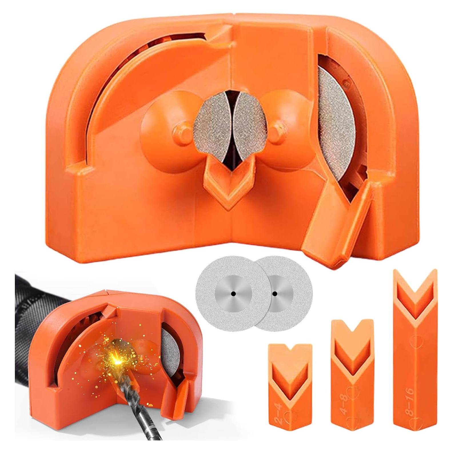 Afilador de Brocas BUXUNA Portátil 11.2x6.3 cm para Brocas 2-16 mm