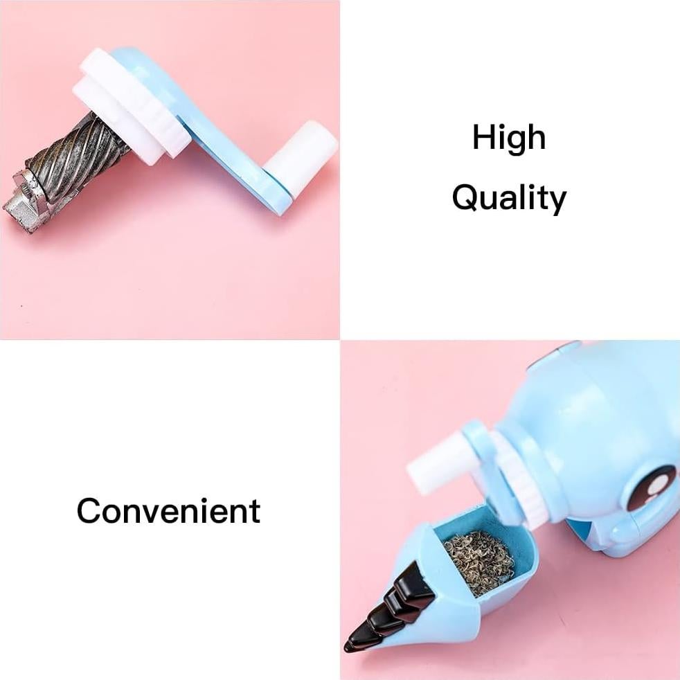 Sacapuntas Manual de Dinosaurio Rosa y Azul NingMengXYRHZB