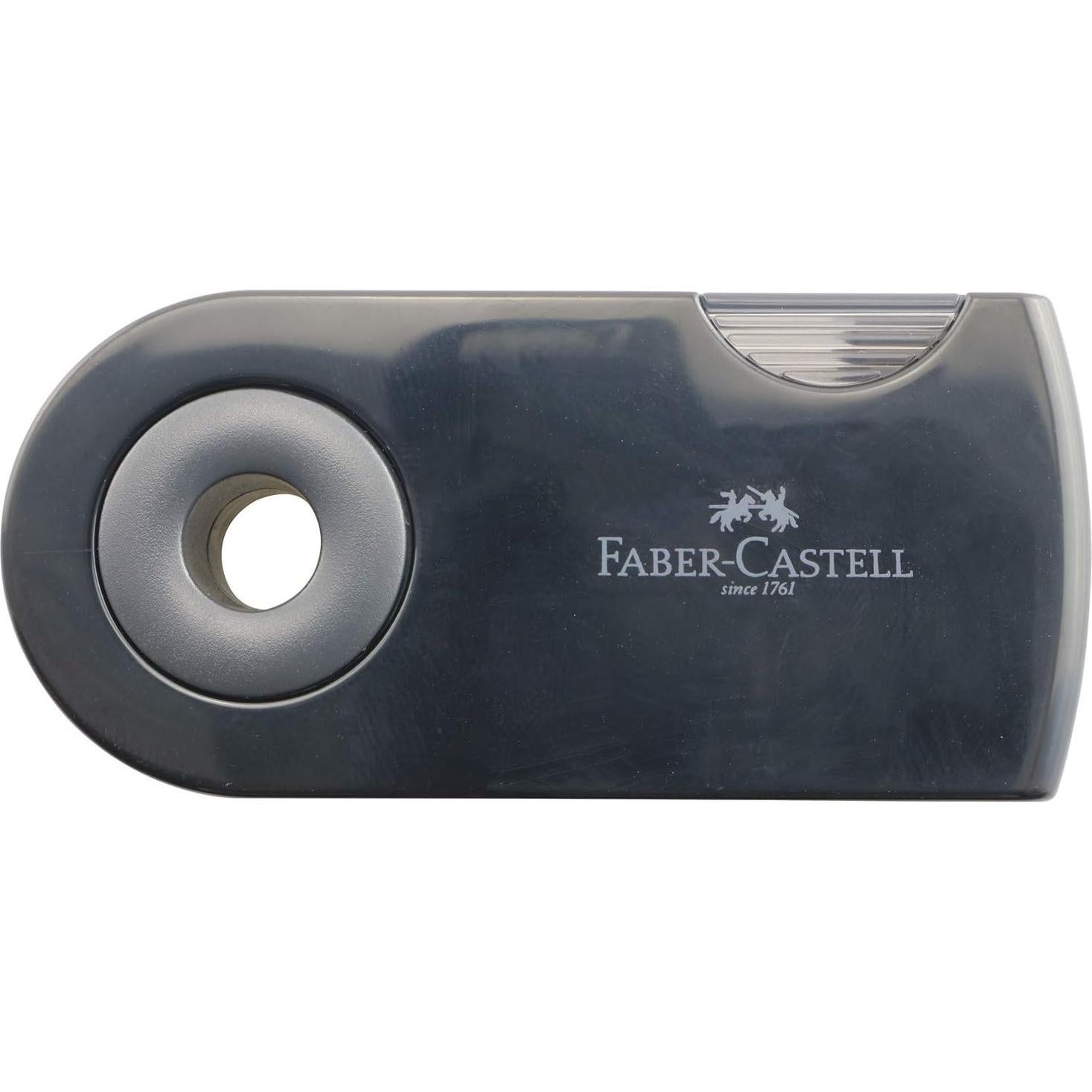 Sacapuntas Doble Agujero RuiLing Negro para Lápices y Cosméticos