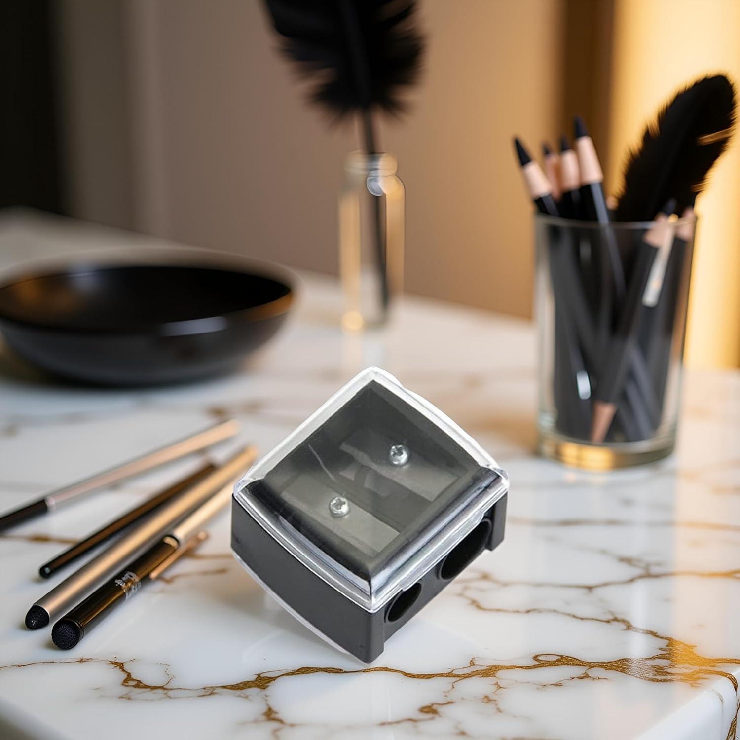 Sacapuntas de Lápiz de Maquillaje SquarezhenBo Doble Orificio