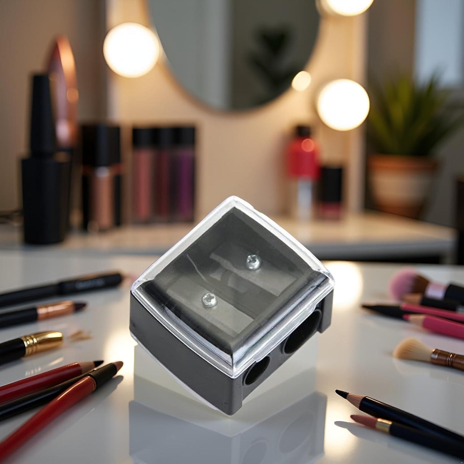 Sacapuntas de Lápiz de Maquillaje SquarezhenBo Doble Orificio