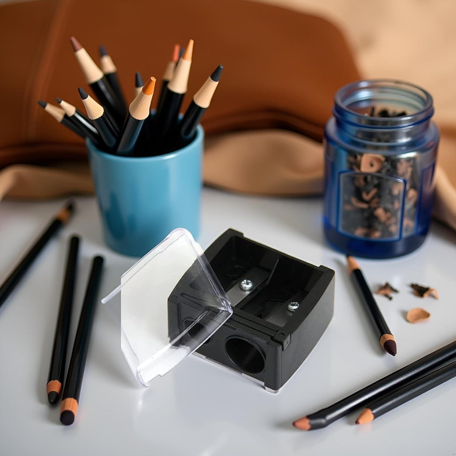 Sacapuntas de Lápiz de Maquillaje SquarezhenBo Doble Orificio