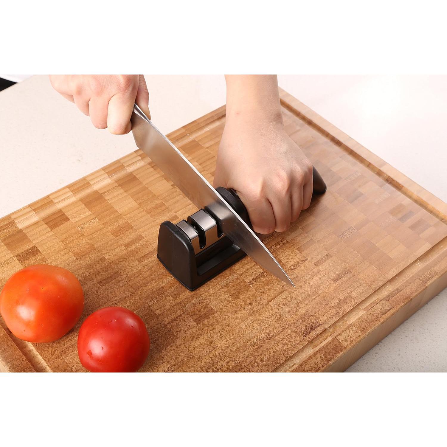 Afilador de cuchillos Ergo Chef Fastedge 2 etapas con cartucho extra