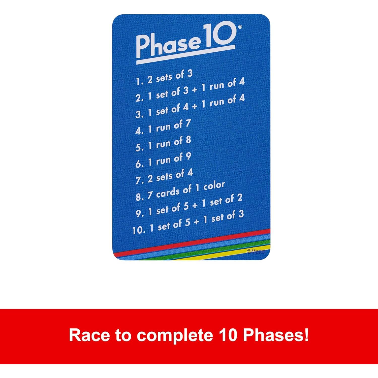 Juego de Cartas Phase 10 Mattel en Lata Decorativa