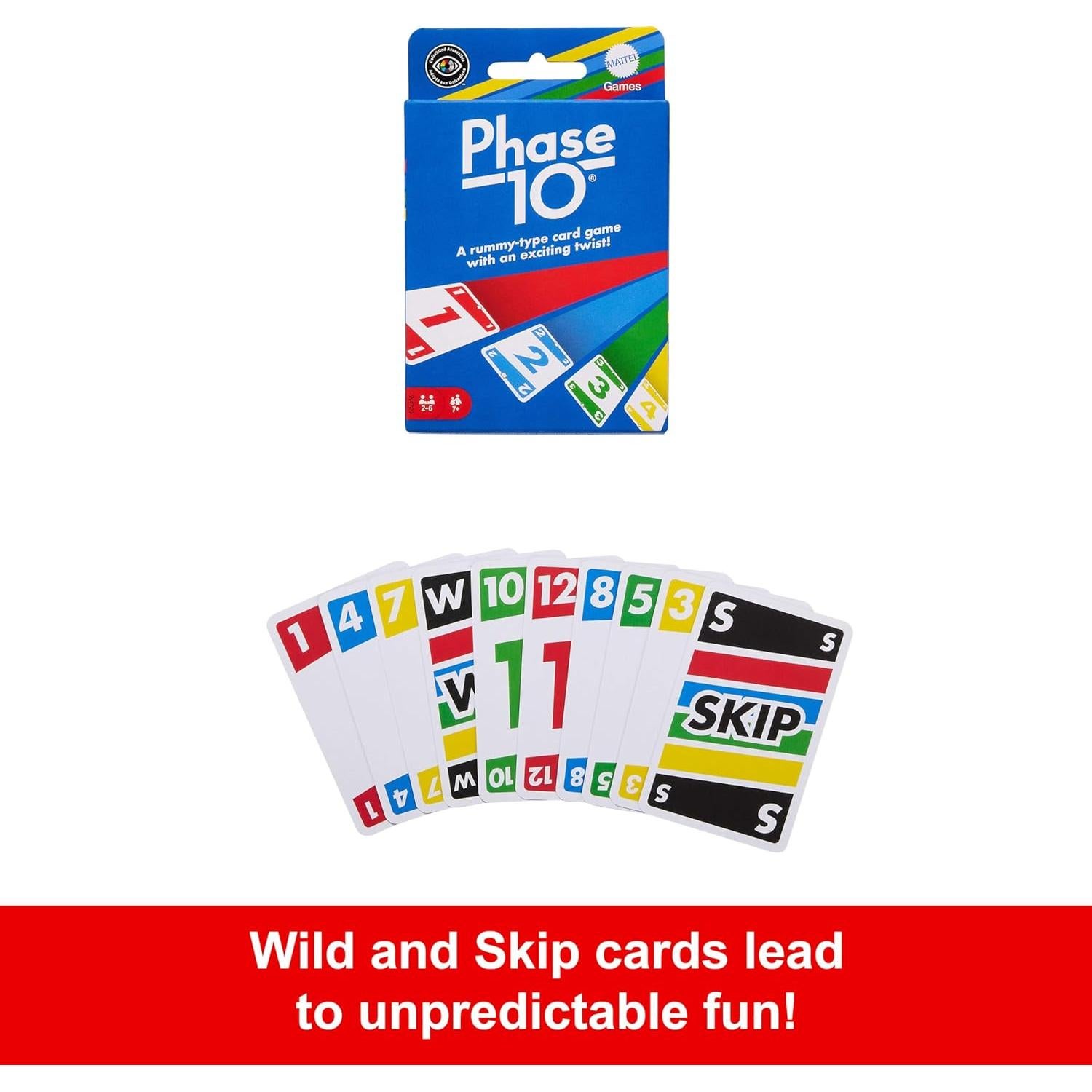 Juego de Cartas Phase 10 Mattel en Lata Decorativa