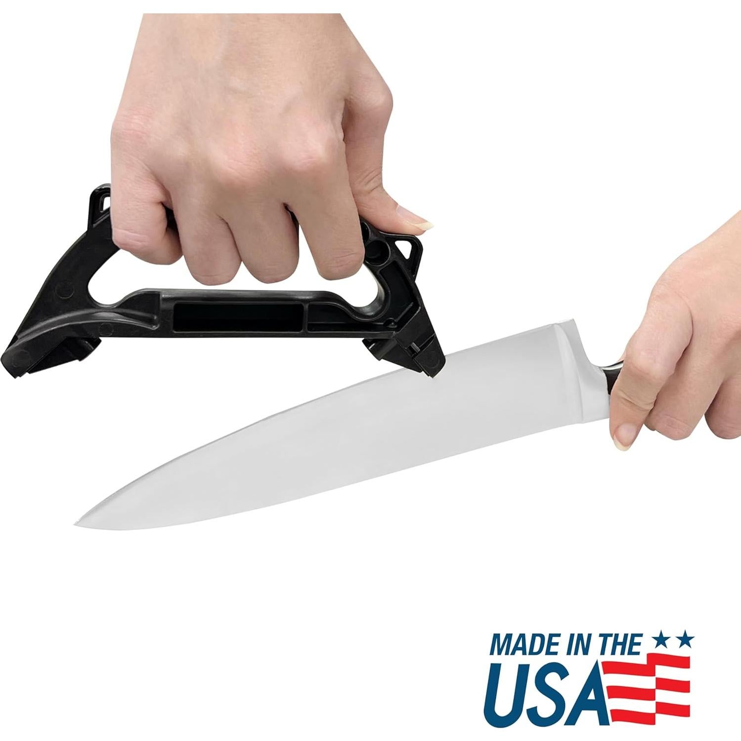 Afilador de Cuchillos y Tijeras AccuSharp Doble Ángulo 15° 21°