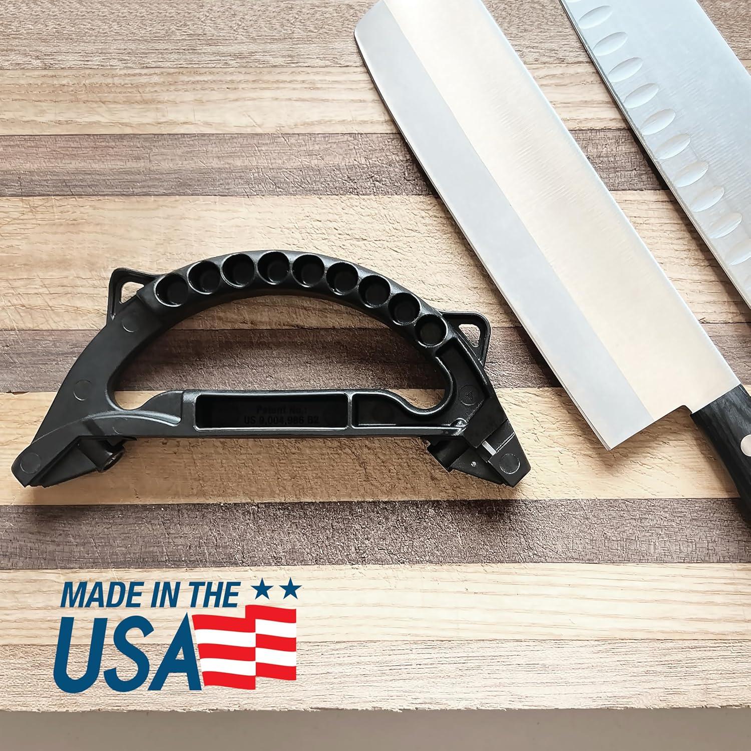 Afilador de Cuchillos y Tijeras AccuSharp Doble Ángulo 15° 21°