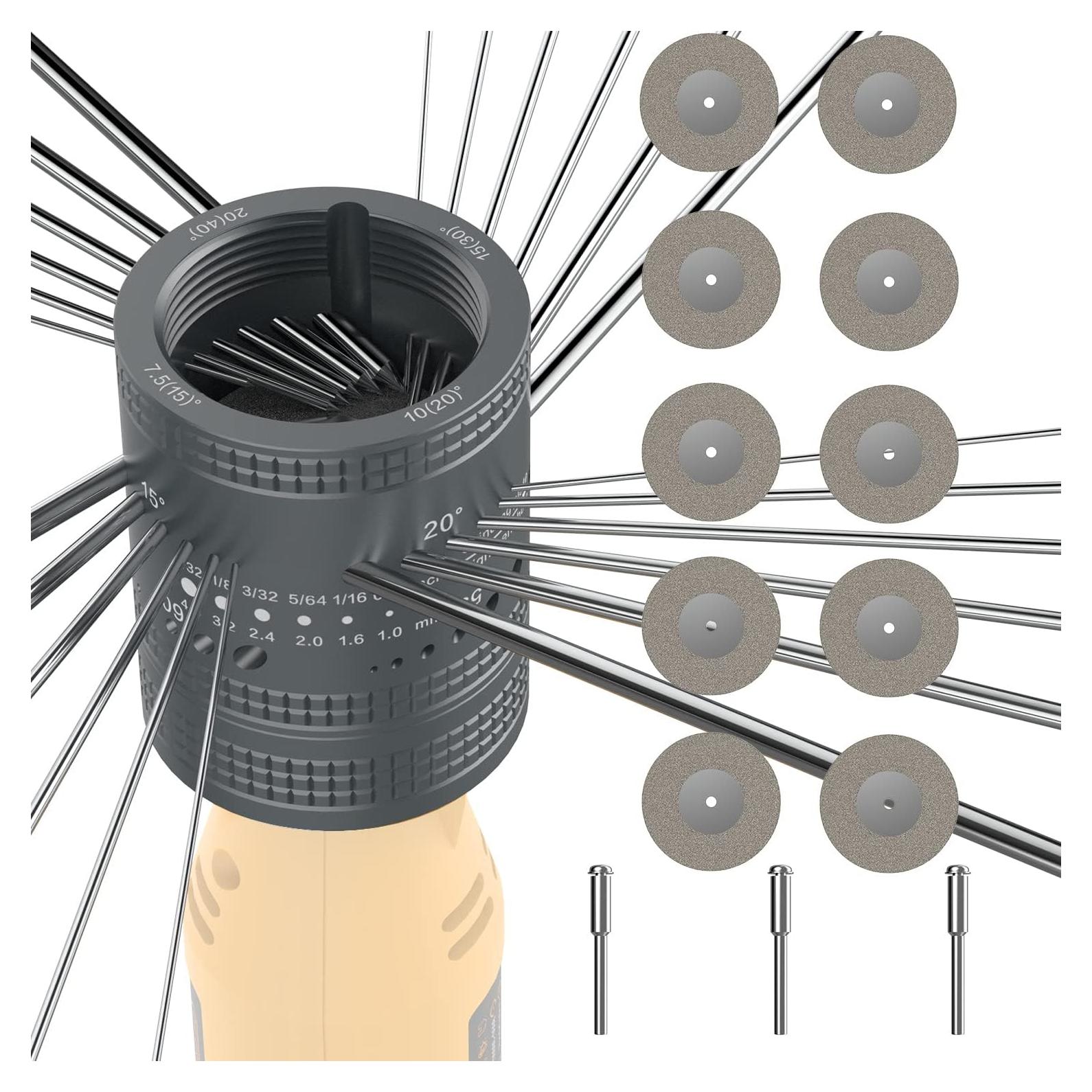 Cabezal Afilador de Electrodos de Tungsteno SONNLER 6 Tamaños 8 Ángulos