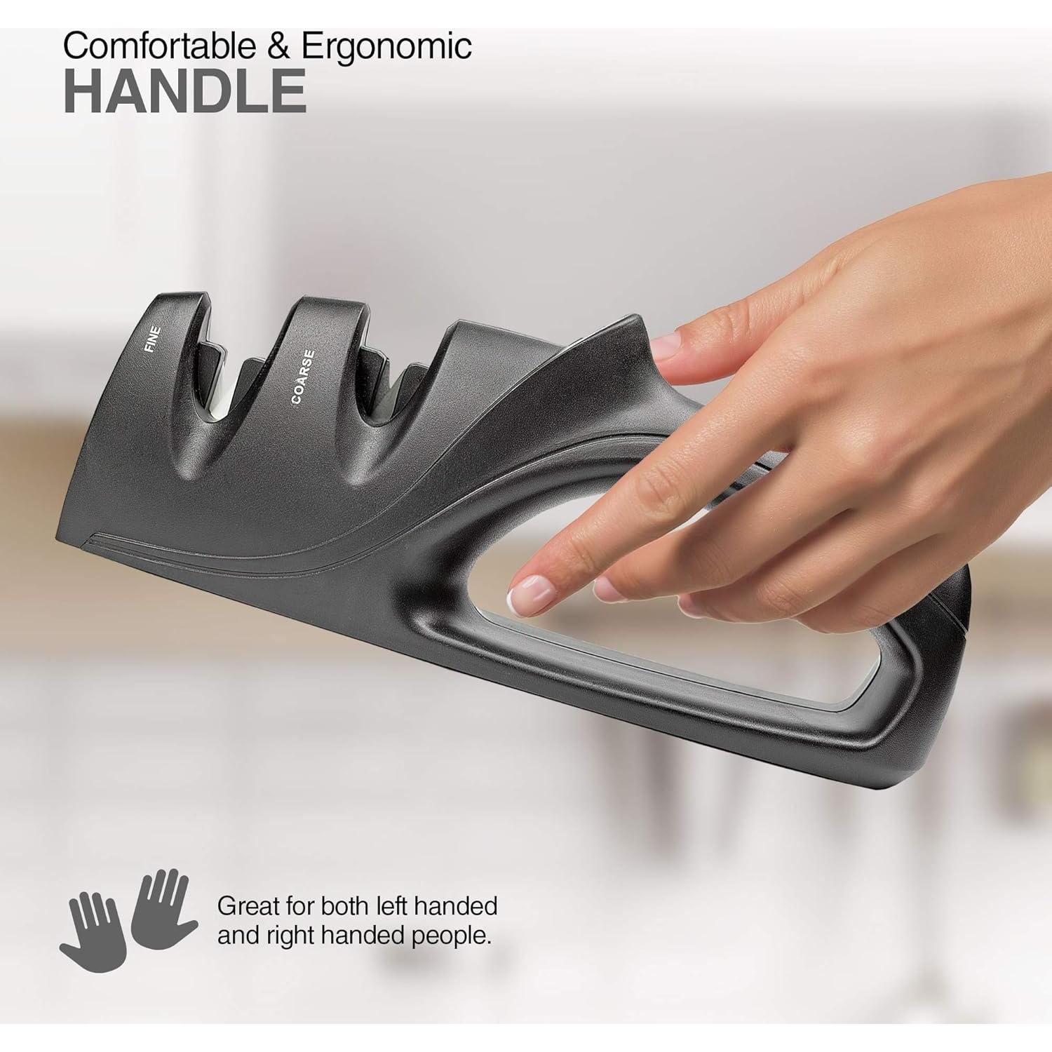 Afilador de cuchillos de cocina Exultimate 2 etapas ergonómico