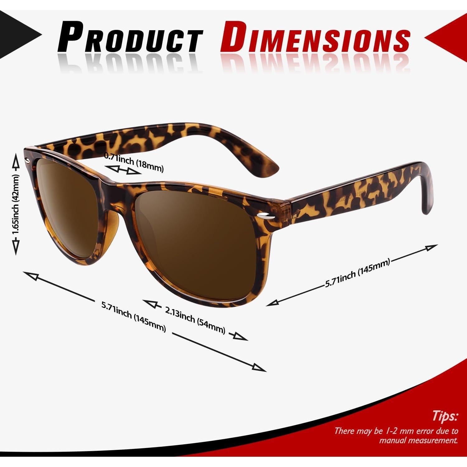 Gafas de sol polarizadas Sunier UV400 retro mate para hombre