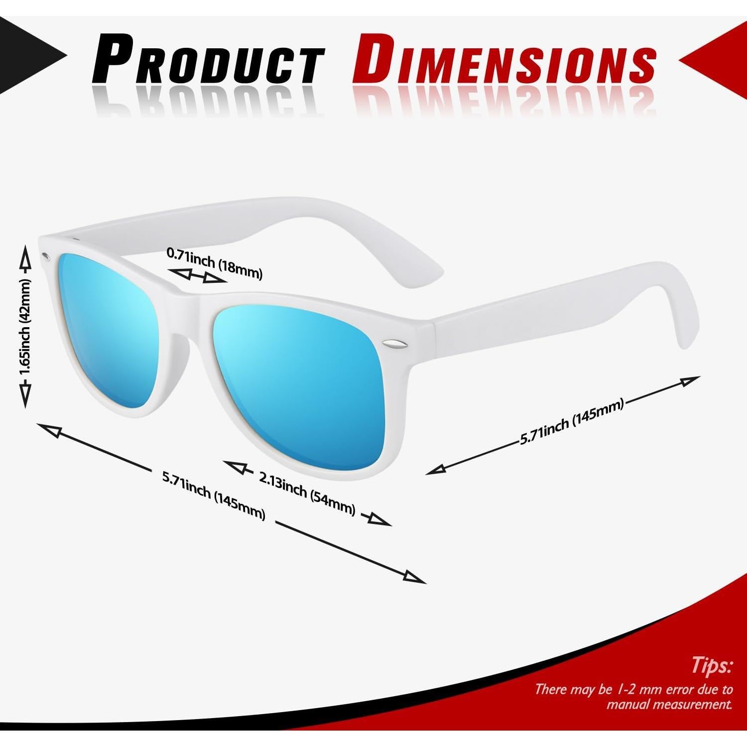 Gafas de sol polarizadas Sunier UV400 retro para hombre y mujer