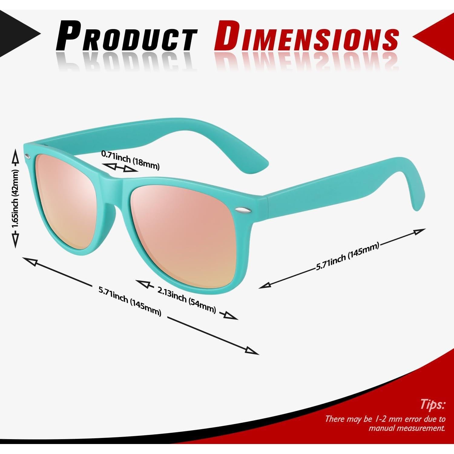 Gafas de sol polarizadas Sunier UV400 retro mate para hombre y mujer